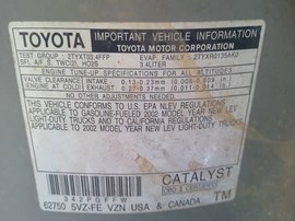 2002 TOYOTA TACOMA, SILVER, SR5, PRERUNNER, CREW CAB, 3.4L, AT, 2WD,  Z26401